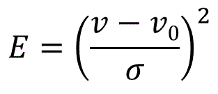 E=((model-ideal)/sigma)^2